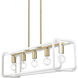 Camden 5 Light 41.13 inch Brushed Champagne Bronze Linear Pendant Ceiling Light